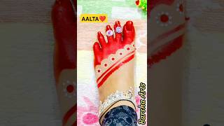 🔥 New Simple Alta Mehndi Design ❤️ #shortvideo #altadesign #odiasong #viralvideo #mehndi #trending