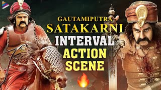 Balakrishna Best Action Scene | Gautamiputra Satakarni Interval Action Scene | Shriya | Krish | TFN