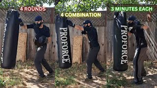 HEAVY BAG COMBINATIONS DRILLS 365 DAYS OF BOXING DAY 37