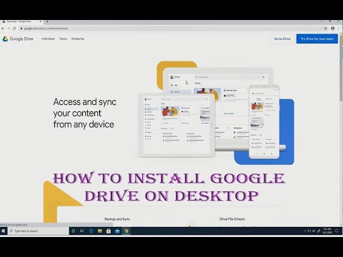 How to install Google Drive on desktop