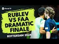 Dramatic Finale In Andrey Rublev vs Felix Auger-Aliassime Match | Rotterdam 2024