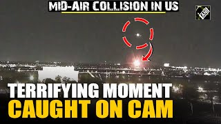 Terrifying moment caught on cam: Passenger jet collides mid-air with Black Hawk chopper USA