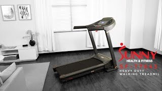 Sunny Health & Fitness SF-T7643 Heavy Duty Walking Treadmill w/ 350lb Capacity