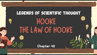 Hooke - The Law of Hooke