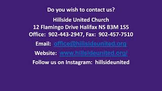 Hillside United Church - Sunday Service, February 23, 2025