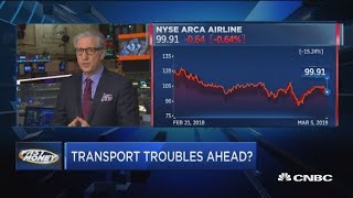 Transports are under pressure and it could be a warning sign for the broader market