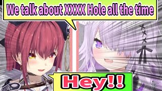 Marine and Okayu talks about XXXX Hole all the time? [ENG SUB] Hololive