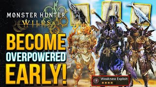 Monster Hunter Wilds - 5 Most Powerful WEAPONS \u0026 ARMOR You Need To Get Early! Low Rank Gear Up Guide