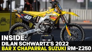 Inside Dilan Schwartz's 2022 Bar X Chaparral Suzuki RM-Z250