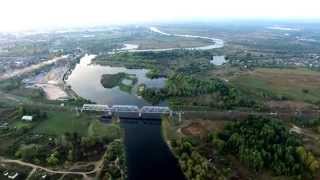 Бобруйск, Березина и Бобруйск арена с высоты птичьего полета (4k)