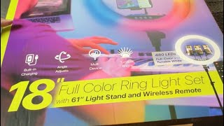 Vivitar Creator Series 18” light ring set Walmart Awesome