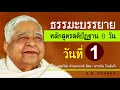 ธรรมบรรยายหลักสูตรสติปัฏฐาน 8 วัน สอนโดย ท่านอาจารย์โกเอ็นก้า วันที่ 1