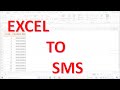 EXCEL TO SMS SERVICE IN MICROSOFT EXCEL