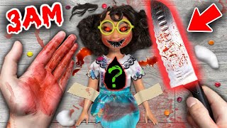 (SCARY) CUTTING OPEN HAUNTED ENCANTO DOLL AT 3AM!! *WHAT'S INSIDE HAUNTED DISNEY PIXAR DOLL*