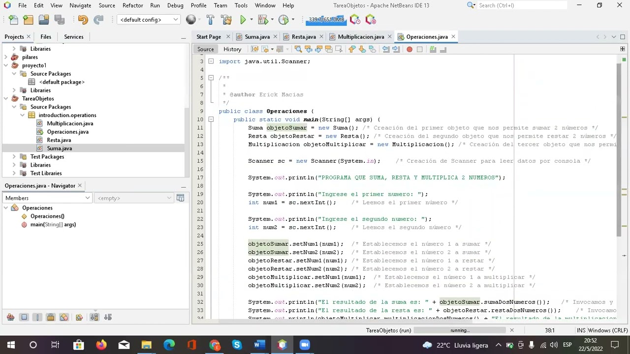 Objetos En Java Youtube