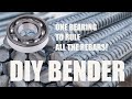 Simply bender from ball bearings - yes you can bend rebars!