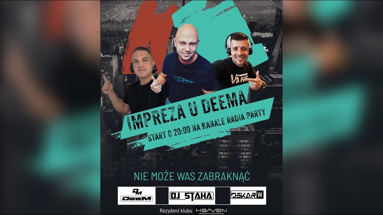 DeeM / Oskar W / DJ STAHA / RadioParty.pl 31.03.2023 - YouTube