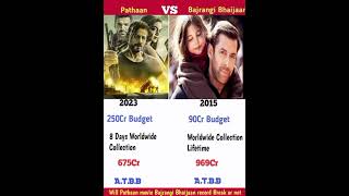 Pathaan Vs Bajrangi Bhaijaan Comparisons | Salman Khan | Shahruk Khan | #shorts