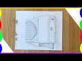 how to draw air conditioner outer unit ac outer unit drawing for beginners