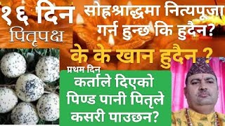 सोह्रश्राद्धमा नित्य पूजा गर्न हुन्छ कि हुदैन? पितृपक्षमा के खानुपर्छ? कसरी गर्ने माहालय श्राद्ध?