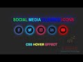 Glowing Social Media Icons Part(2) using Hover Effect || HTML & CSS || Q Tech Info