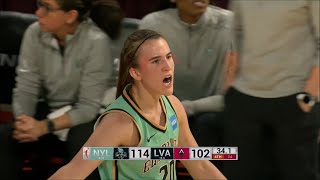 Sabrina Ionescu WAVES At Crowd After Hitting Shot Late In Road Game That She Posted Triple-Double