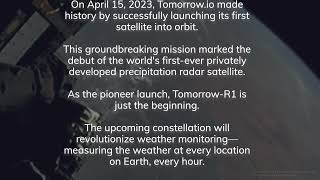 Tomorrow.io's Historic First Satellite Launch