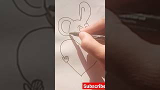 #how to easy mickey mouse face drawing #kids drawing #cartoon drawing #shorts #viral #art fun