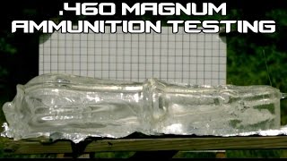 460 MAGNUM ammunition ballistic testing in SlowMo! (60P)