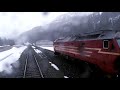 final edit nordlandsbanen norway pt2 snowy highlights crossing the artic circle 19 4 2017