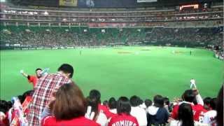 広島東洋カープ　カープvsホークス　1回表のカープの攻撃　20130323