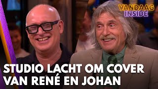 Vandaag Inside-studio lacht om cover Johan en René van 'Sexy als ik dans' | VANDAAG INSIDE