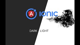 ionic theme switcher - dark/light mode