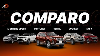 2021 Toyota Fortuner vs Nissan Terra vs Mitsubishi Montero vs Ford Everest vs Isuzu mu-X SUV Comparo