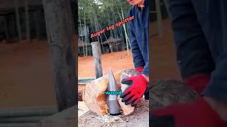 Highly efficient auger log splitter #education #technology #machinery #unique #world #popularscience