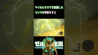 【ゼルダの伝説 】 ライネルマスク装備時の立ち姿が可愛すぎる【ティアーズ オブ ザ キングダム】 #shots  #ティアキン