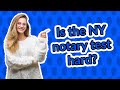 Is the NY notary test hard?