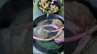 Camping Food - A little offgrid cooking in my hottent 🏕️ #campingfood #shorts