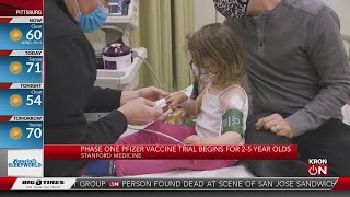 Pfizer vaccine trial began at Stanford for 2 to 5-year-olds