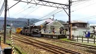 ラッセル車デキ521 522型永平寺口駅発車 「えちぜん鉄道」