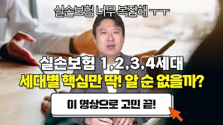 실손보험 1, 2, 3, 4세대 세대별 핵심만 딱! 알 순 없을까?