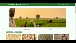 E-Farming Portal using Python Django Sqlite HTML CSS Bootstrap