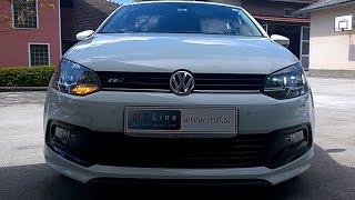 VW Polo 6C, MY2016  - LED DRL dim on turn signal - zatemnitev LED dnevne luči pri smerniku