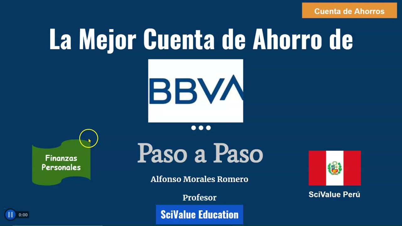 La Mejor Cuenta De Ahorros Del BBVA En Perú - YouTube