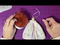 how to make two angel ornaments from one vintage handkerchief