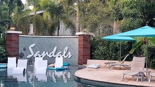 Sandals Halcyon Beach: Crystal Lagoon Poolside Luxury room tour.