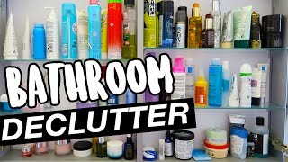 DECLUTTERING My Bathroom!! Too Many Products!!