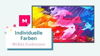 MURAL | So stellst du INDIVIDUELLE FARBEN ein