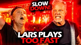JAMES HETFIELD GETS ANGRY WHEN LARS ULRICH PLAYS TOO FAST LIVE (2024) #METALLICA