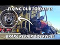 Fixing our Forklift! | Brake Repair & Service | Yale 35UX 3.5T Forklift